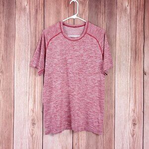 Lululemon Mens Size Medium Metal Vent Tech Performance Tee T-shirt Heather Red